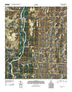 Columbia Alabama Historical topographic map, 1:24000 scale, 7.5 X 7.5 Minute, Year 2011