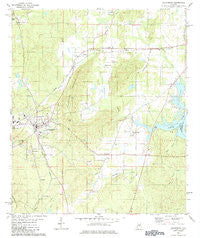 Columbia Alabama Historical topographic map, 1:24000 scale, 7.5 X 7.5 Minute, Year 1980