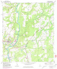 Columbia Alabama Historical topographic map, 1:24000 scale, 7.5 X 7.5 Minute, Year 1970