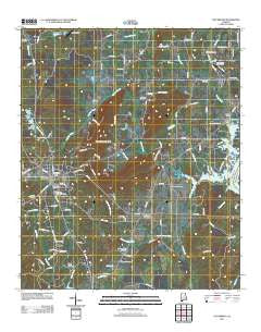 Columbiana Alabama Historical topographic map, 1:24000 scale, 7.5 X 7.5 Minute, Year 2011