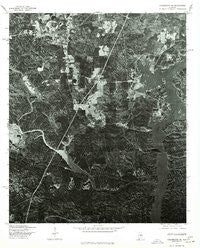 Columbiana SE Alabama Historical topographic map, 1:24000 scale, 7.5 X 7.5 Minute, Year 1975
