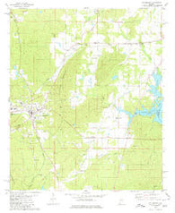 Columbiana Alabama Historical topographic map, 1:24000 scale, 7.5 X 7.5 Minute, Year 1980