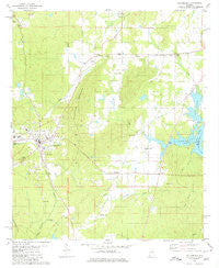 Columbiana Alabama Historical topographic map, 1:24000 scale, 7.5 X 7.5 Minute, Year 1980