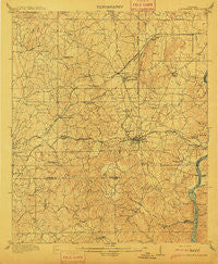 Columbiana Alabama Historical topographic map, 1:62500 scale, 15 X 15 Minute, Year 1911