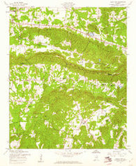 Colvin Gap Alabama Historical topographic map, 1:24000 scale, 7.5 X 7.5 Minute, Year 1957