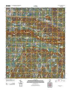 Colvin Gap Alabama Historical topographic map, 1:24000 scale, 7.5 X 7.5 Minute, Year 2011
