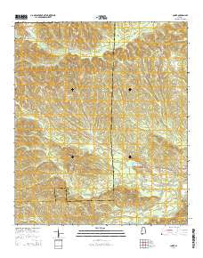 Comer Alabama Current topographic map, 1:24000 scale, 7.5 X 7.5 Minute, Year 2014