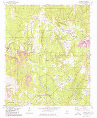 Concord Alabama Historical topographic map, 1:24000 scale, 7.5 X 7.5 Minute, Year 1979
