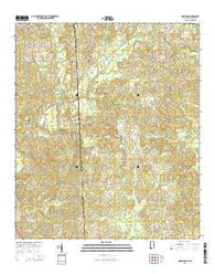 Copeland Alabama Current topographic map, 1:24000 scale, 7.5 X 7.5 Minute, Year 2014