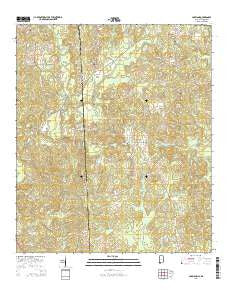 Copeland Alabama Current topographic map, 1:24000 scale, 7.5 X 7.5 Minute, Year 2014