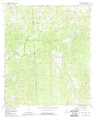Copeland Alabama Historical topographic map, 1:24000 scale, 7.5 X 7.5 Minute, Year 1974