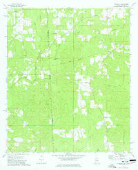 Copeland Alabama Historical topographic map, 1:24000 scale, 7.5 X 7.5 Minute, Year 1974
