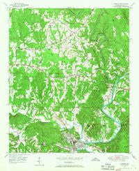 Cordova Alabama Historical topographic map, 1:24000 scale, 7.5 X 7.5 Minute, Year 1949