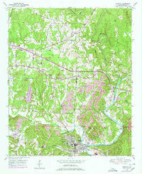 Cordova Alabama Historical topographic map, 1:24000 scale, 7.5 X 7.5 Minute, Year 1949