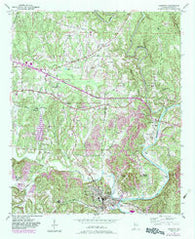 Cordova Alabama Historical topographic map, 1:24000 scale, 7.5 X 7.5 Minute, Year 1949