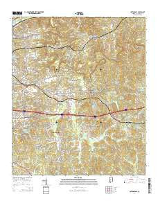 Cottondale Alabama Current topographic map, 1:24000 scale, 7.5 X 7.5 Minute, Year 2014