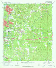 Cottondale Alabama Historical topographic map, 1:24000 scale, 7.5 X 7.5 Minute, Year 1969