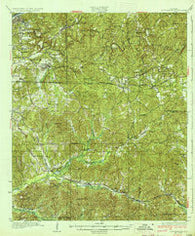 Cottondale Alabama Historical topographic map, 1:62500 scale, 15 X 15 Minute, Year 1934