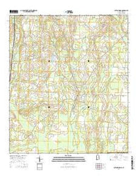 Cottonwood Alabama Current topographic map, 1:24000 scale, 7.5 X 7.5 Minute, Year 2014