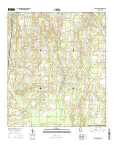 Cottonwood Alabama Current topographic map, 1:24000 scale, 7.5 X 7.5 Minute, Year 2014