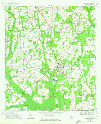 Cottonwood Alabama Historical topographic map, 1:24000 scale, 7.5 X 7.5 Minute, Year 1969
