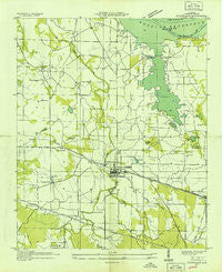 Courtland Alabama Historical topographic map, 1:24000 scale, 7.5 X 7.5 Minute, Year 1936