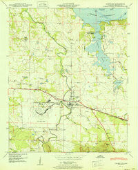 Courtland Alabama Historical topographic map, 1:24000 scale, 7.5 X 7.5 Minute, Year 1951