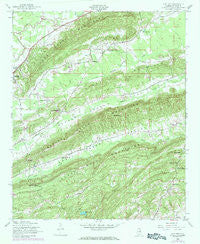 Cox Gap Alabama Historical topographic map, 1:24000 scale, 7.5 X 7.5 Minute, Year 1947