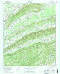 Cox Gap Alabama Historical topographic map, 1:24000 scale, 7.5 X 7.5 Minute, Year 1947