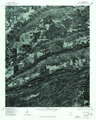 Cox Gap Alabama Historical topographic map, 1:24000 scale, 7.5 X 7.5 Minute, Year 1975