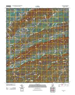 Cox Gap Alabama Historical topographic map, 1:24000 scale, 7.5 X 7.5 Minute, Year 2011