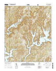 Crane Hill Alabama Current topographic map, 1:24000 scale, 7.5 X 7.5 Minute, Year 2014