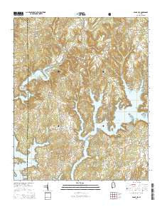 Crane Hill Alabama Current topographic map, 1:24000 scale, 7.5 X 7.5 Minute, Year 2014