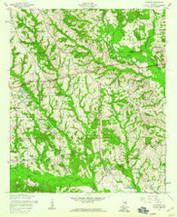 Crawford Alabama Historical topographic map, 1:24000 scale, 7.5 X 7.5 Minute, Year 1955