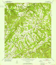 Creel Alabama Historical topographic map, 1:24000 scale, 7.5 X 7.5 Minute, Year 1951