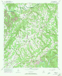Creel Alabama Historical topographic map, 1:24000 scale, 7.5 X 7.5 Minute, Year 1951