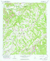 Creel Alabama Historical topographic map, 1:24000 scale, 7.5 X 7.5 Minute, Year 1951