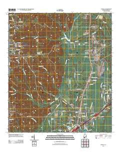 Creola Alabama Historical topographic map, 1:24000 scale, 7.5 X 7.5 Minute, Year 2011