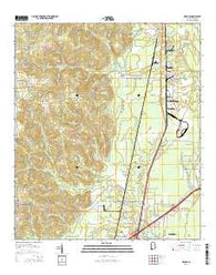 Creola Alabama Current topographic map, 1:24000 scale, 7.5 X 7.5 Minute, Year 2014