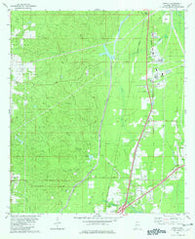 Creola Alabama Historical topographic map, 1:24000 scale, 7.5 X 7.5 Minute, Year 1982