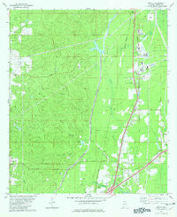 Creola Alabama Historical topographic map, 1:24000 scale, 7.5 X 7.5 Minute, Year 1982