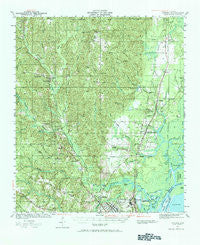 Creola Alabama Historical topographic map, 1:62500 scale, 15 X 15 Minute, Year 1941