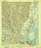 Creola Alabama Historical topographic map, 1:62500 scale, 15 X 15 Minute, Year 1943