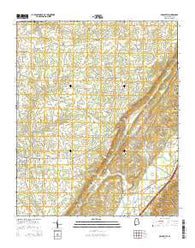 Crossville Alabama Current topographic map, 1:24000 scale, 7.5 X 7.5 Minute, Year 2014