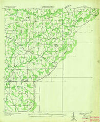Crossville Alabama Historical topographic map, 1:24000 scale, 7.5 X 7.5 Minute, Year 1936