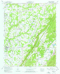Crossville Alabama Historical topographic map, 1:24000 scale, 7.5 X 7.5 Minute, Year 1975
