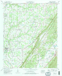 Crossville Alabama Historical topographic map, 1:24000 scale, 7.5 X 7.5 Minute, Year 1975