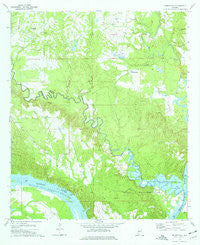 Crumptonia Alabama Historical topographic map, 1:24000 scale, 7.5 X 7.5 Minute, Year 1974