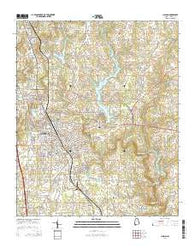 Cullman Alabama Current topographic map, 1:24000 scale, 7.5 X 7.5 Minute, Year 2014
