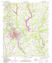 Cullman Alabama Historical topographic map, 1:24000 scale, 7.5 X 7.5 Minute, Year 1957
